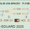 Eduard 3DL48258 P-51B/C seatbelts SPACE 1/48