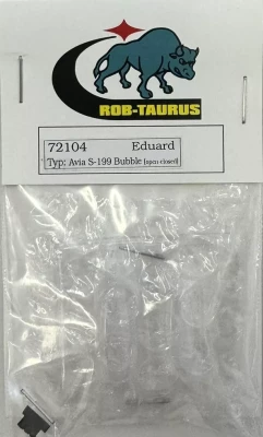 Rob Taurus 72104 Vacu Canopy Avia S-199 Bubble op./closed(EDU) 1/72