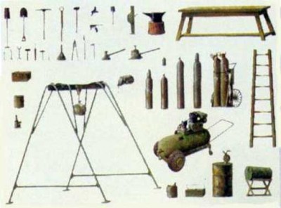 Italeri 00419 Аксессуары Field Tool Shop 1/35