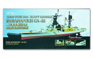 Flyhawk FH350116 USS Heavy Cruiser Indianapolis CA-35(For Academy05326) 1:350