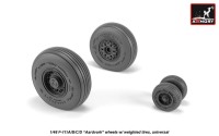 Armory ARAW48319 General-Dynamics F-111 Aardvark early type wheels with weighted tires/tyres 1/48