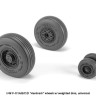 Armory ARAW48319 General-Dynamics F-111 Aardvark early type wheels with weighted tires/tyres 1/48
