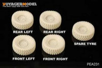 Voyager Model PEA231 Modern HUMVEE Family Road Wheels w/spare wheel 1/35