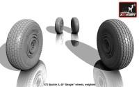Armory ARAW72040 Iljushin IL-28 Beagle wheels, weighted 1/72