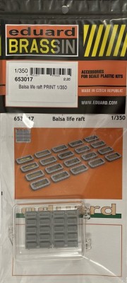 Eduard 653017 BRASSIN Balsa life raft PRINT 1/350