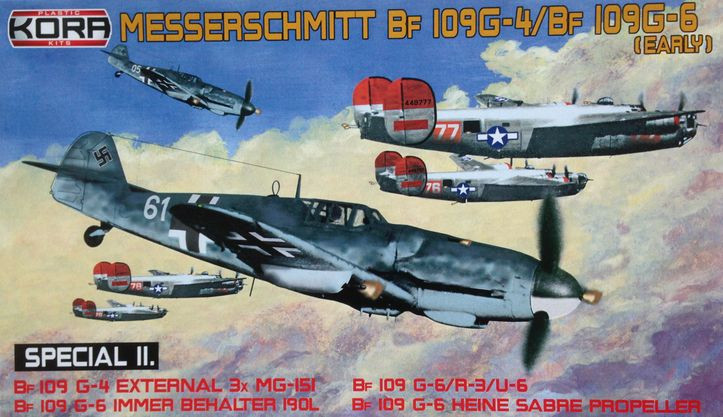 Kora Model KPK72022 Bf 109G-4 / Bf 109G-6 (early) - Special II. 1/72