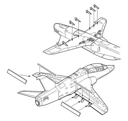 CMK 4234 Hawk T.Mk.I landing flaps set for Italeri kit 1/48