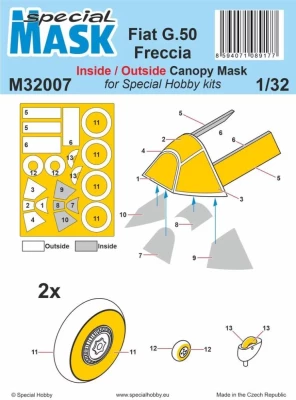 Special Hobby M32007 Mask Fiat G.50B Freccia (SP.HOBBY) 1/32