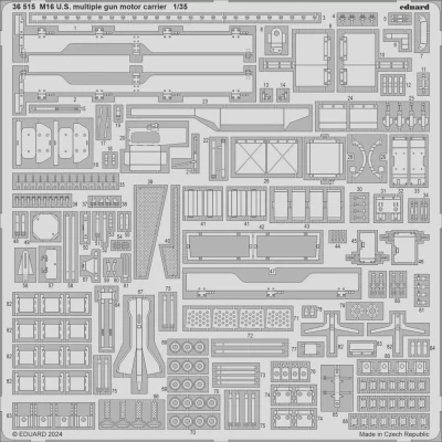 Eduard 36515 SET M16 U.S. multiple gun motor carrier (TAM) SET