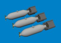 Eduard 6481083 BRASSIN P-40 100lb M30 US bombs PRINT (EDU) 1/48