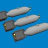 Eduard 6481083 BRASSIN P-40 100lb M30 US bombs PRINT (EDU) 1/48