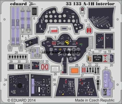 Eduard 33133 A-1H interior S.A. 1/32