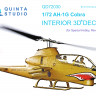 Quinta studio QD72030 Ah-1G (Special Hobby/Revell) 3D Декаль интерьера кабины 1/72