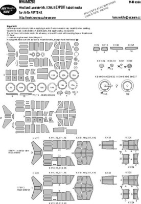 New Ware NWA-M1289 Mask Westland Lysander Mk.I/III EXPERT (AIRF) 1/48