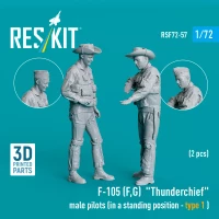 Reskit F72057 F-105 F,G 'Thunderchief' male pilots (2 pcs.) 1/72