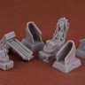 SBS model PP4801 B-58 Hustler seats - Stanley capsule (3 pcs.) 1/48