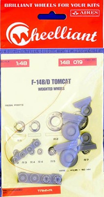 Wheelliant 48019 F-14B/D Tomcat weighted wheels (TAM) 1/48