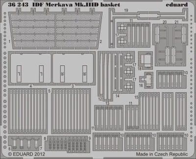 Eduard 36243 SET IDF Merkava Mk.IIID basket (MENG) 1/35