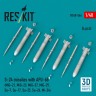Reskit 48566 S-24 missiles with APU-68 (4 pcs.) 1/48