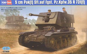 Hobby Boss 83808 5cm Pak(t) Sfl.auf Fgst. Pz.Kpfw.35 R 731 (f) 1/35