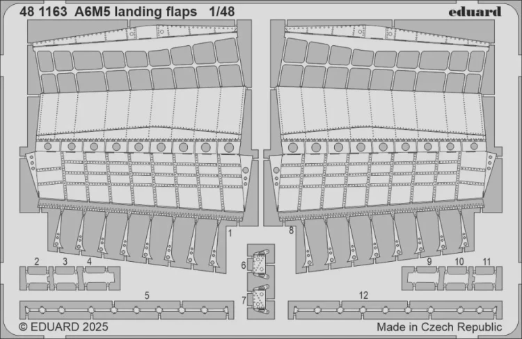 Eduard 481163 A6M5 landing flaps (EDU) SET 1/48