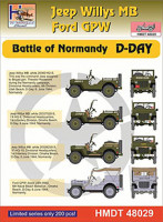 Hm Decals HMDT48029 1/48 Decals J.Willys MB/Ford GPW Normandy D-Day