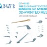 Quinta studio QT+48186 Набор экстерьера Су-30СМ: внешние датчики, антенны и трубка ПВД (для всех моделей) 1/48