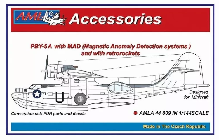 AML AMLA44009 PBY-5A with MAD and retrorockets - Conv.set 1/144