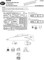 New Ware M1383 Mask F-14D Tomcat EXPERT (TAM 60795) 1/72