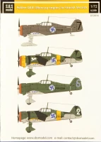 Sbs Model D72016 Decal Fokker DXXI Mercury in Finnish service 1/72