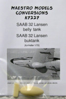 Maestro Models MMCK-7227 1/72 SAAB 32 Lansen belly tank