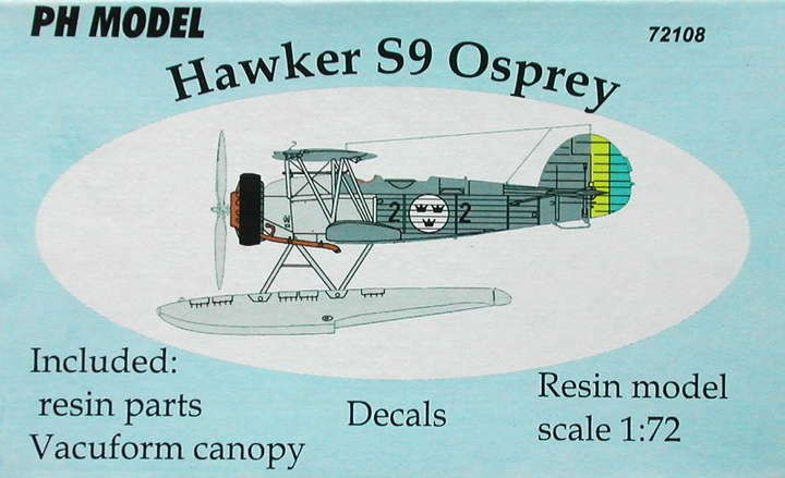 PH Model PHM-72108 1/72 Hawker S9 Osprey Sweden