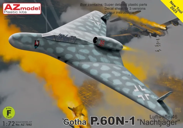 Az Models 78092 Gotha P.60N-1 'Nachtj?ger'(3x camo) 1/72