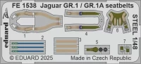 Eduard FE1538 Jaguar GR.1 / GR.1A seatbelts STEEL (AIRF) 1/48