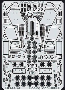 BOA Decals E14439 Boeing 777-300 ER - PE set (ZVE) 1/144