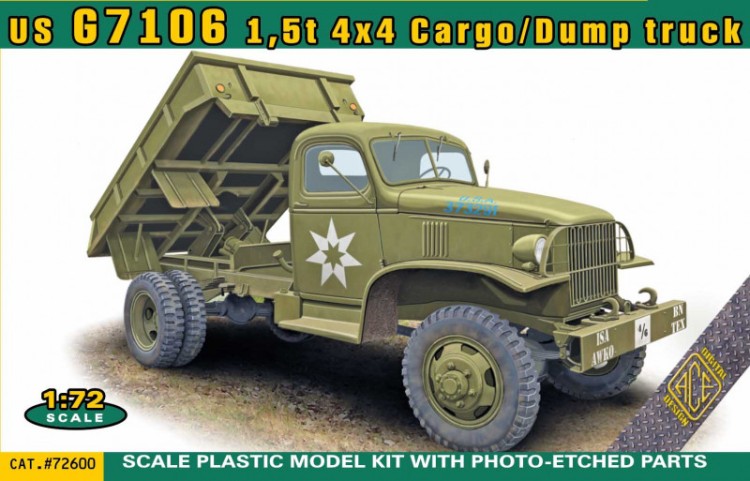 Ace Model 72600 US G7106 1,5t 4x4 Cargo/Dump truck 1/72