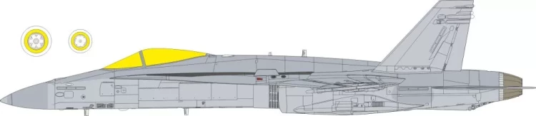 Eduard EX1179 Mask F/A-18C TFace (EDU/KIN) 1/48