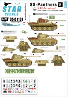 Star Decals 35-C1101 SS-Panthers # 5. 3. SS-Totenkopf. Pz.Kpfw.V Ausf.A and Bef-Panther Ausf.G. Ostfront 1944-45 1/35