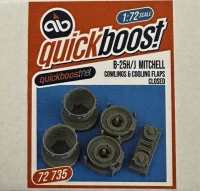 Quickboost 72735 B-25H/J Mitchell cowlings&cooling flaps (HAS) 1/72
