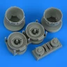 Quickboost 72735 B-25H/J Mitchell cowlings&cooling flaps (HAS) 1/72