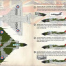 Print Scale 72-376 Gloster Javelin Mk.7, Mk.8, Mk.9 (wet decals) 1/72