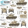 Star Decals 35-C1226 Israeli AFVs # 9. M51 Super Sherman.1967 Six-day war markings. Mixed hull types - M4A1 and M4A3 hulls 1/35