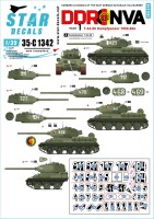 Star Decals 35-C1342 DDR-NVA # 1. East Germany. T-34-85 Kampfpanzer 1950-60s [Soviet] 1/35