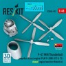Reskit RSU48-492 P-47 M/N Thunderbolt propeller&engine (MINA) 1/48