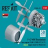 Reskit RSU48-492 P-47 M/N Thunderbolt propeller&engine (MINA) 1/48