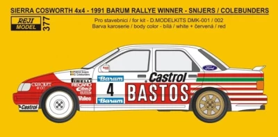 Reji Model 377 Transkit Ford Sierra Cosworth 4x4 Barum 1991 1/24