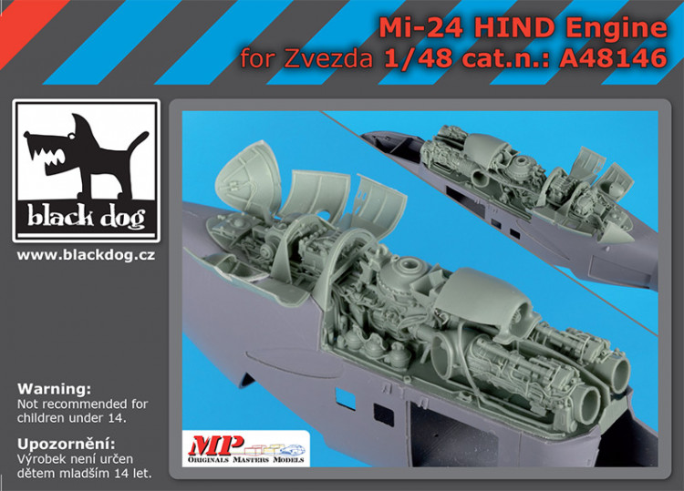 Blackdog A48146 Mi-24 Hind engine (ZVE) 1/48