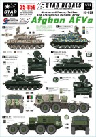Star Decals STAR35859 Northern Alliance/Taliban/Afghanistan National Army. Soviet ZSU-23-4 Shilka, MAZ 537 Tank transporter, BRDM-2BRDM-2 Sagger (9P122), BTR-70 with ZU-23-2 gun, Soviet UAZ-469 1/35
