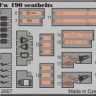 Eduard 32600 Fw 190 seatbelts S.A.