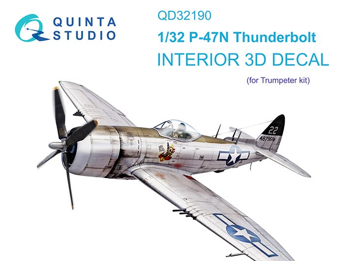 Quinta Studio QD32190 P-47N Thunderbolt (Trumpeter) 1/32